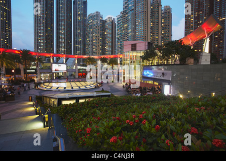 Restaurants in Civic Square, Elements Mall, West Kowloon, Hong Kong, China Stock Photo