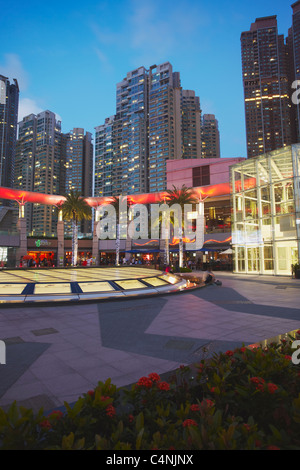 Restaurants in Civic Square, Elements Mall, West Kowloon, Hong Kong, China Stock Photo