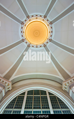 Interior of Via Rail train station (Union Station), Winnipeg, Manitoba, Canada Stock Photo