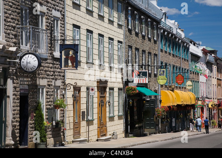 Rue Saint-Louis In The Upper Town Area Of Old Quebec City, Quebec ...