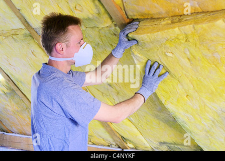 Mineralwolle - mineral rock wool 04 Stock Photo