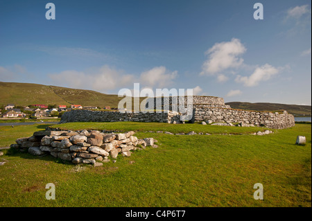 Clickimin Broch and Settlement, Lerwick, Shetland Isles, Scotland. United Kingdom.  SCO 7264 Stock Photo