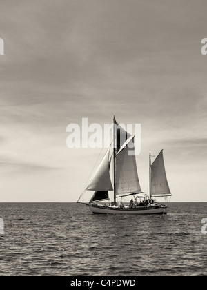 Sailboat near St. John Virgin Islands. Stock Photo