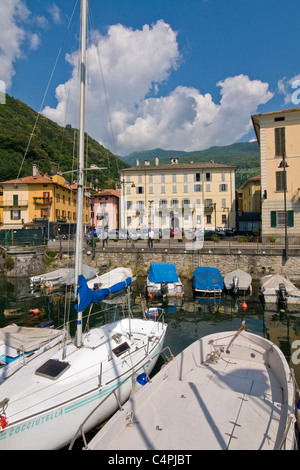 Harbor, Dongo, Como lake, Italy  Stock Photo