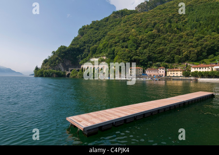 Harbor, Dongo, Como lake, Italy  Stock Photo