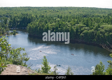 Mazinaw Lake, Bon Echo Rock, Bon Echo Provincial Park, Ontario, Canada Stock Photo