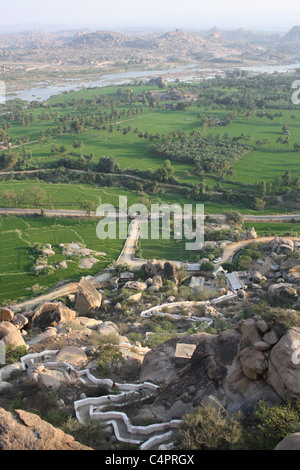 Hammuman Temple,Monkey God Temple in Hampi india Stock Photo