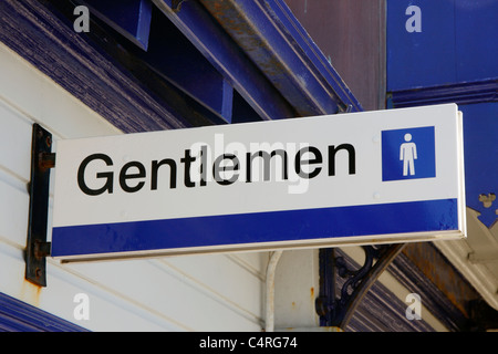 Gentlemen toilet sign Stock Photo