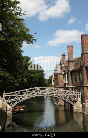 The Mathematical Bridge Queens college Cambridge england Stock Photo