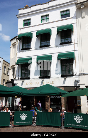 Don Pasquale restaurant Market Hill Cambridge Cambridgeshire England Stock Photo