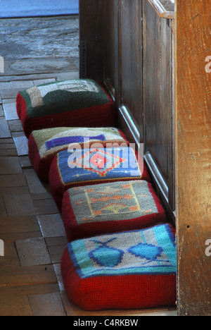 Hassocks in a church Stock Photo - Alamy