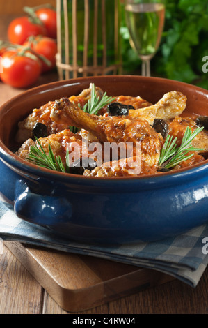 Chicken Cacciatore Italian Food Stock Photo