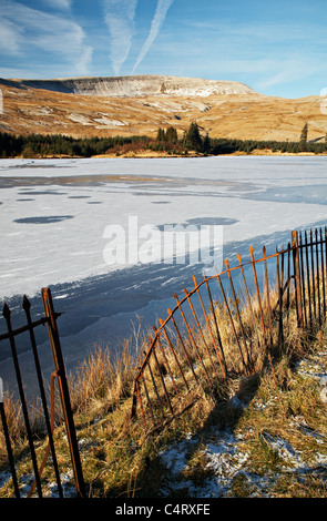 Beacons Reservoir, Fforest Fawr, Brecon Beacons National Park, Wales ...