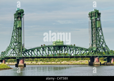 The Newport bridge east of the town of Stockton on Tees, Teeside, England Stock Photo