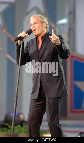 Michael Bolton performs at the dress rehearsal for the Capitol Fourth 2006 Holiday Concert at the US Capitol . Stock Photo