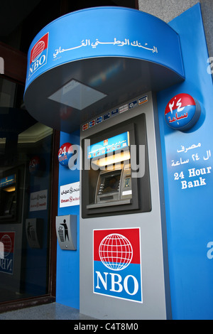 National Bank of Oman Muscat Middle Building Atmautomated teller machine Stock Photo