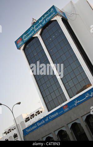 National Bank of Oman Muscat Middle Building Stock Photo