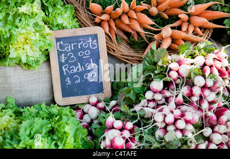 Vegetables at the Austin Farmers' Market Stock Photo
