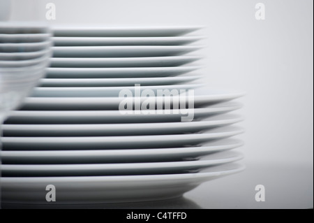 Stack of Plates Stock Photo