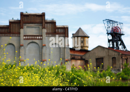 'Katowice' - dormant mine, the plot of land for the new location of The Silesian Museum in Katowice. Stock Photo