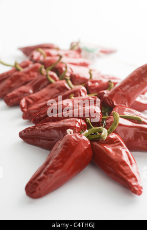 Red chili peppers Stock Photo