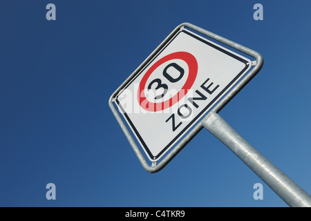 Traffic Sign, Hesse, Germany Stock Photo