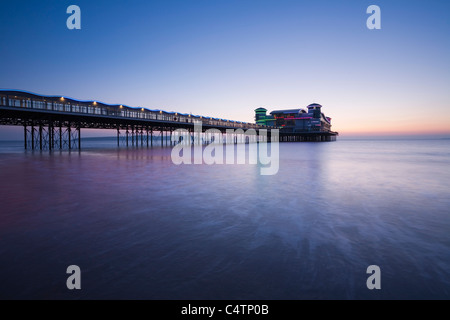 The New Grand Pier at Weston-super-Mare, rebuilt and opened in 2010 after the fire of 2008. Somerset. England. UK. Stock Photo