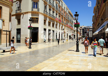 Calle Larios (shopping street), Malaga, Costa del Sol, Malaga Province, Andalucia, Spain, Western Europe. Stock Photo