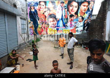 A street scene in Bogra, Bangladesh Stock Photo