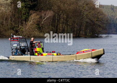 Lake Warden Lake Patrol team on Lake Windermere Stock Photo