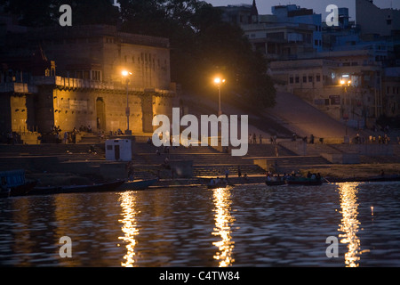 Ganges (Ganga) River, Varanasi, Uttar Pradesh, India Stock Photo