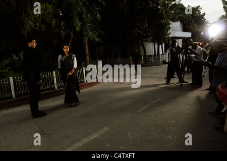 Movie making in Bangladesh at the Film Development Corporation studio in Dhaka Stock Photo