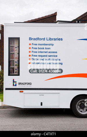 Mobile library parked in centre of Cambridge Stock Photo - Alamy