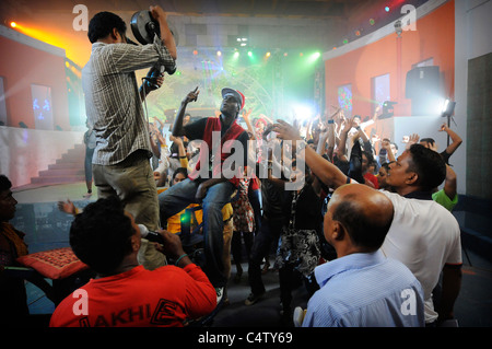 Movie making in Bangladesh at the Film Development Corporation studio in Dhaka Stock Photo