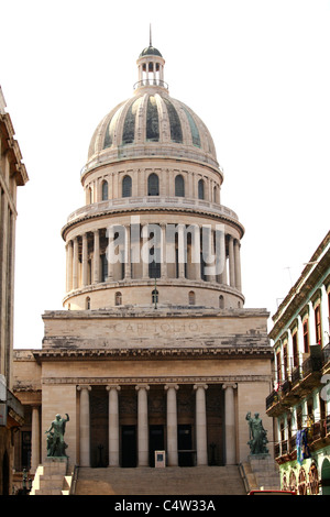 The capitolio in Havana, Cuba has been built in 1929 as a replica of the capitol in Washington Stock Photo