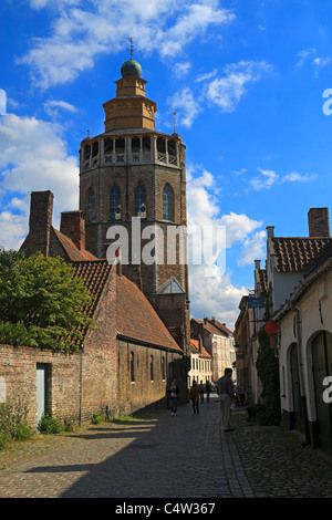 Jerusalem Church, Bruges. The church was built by the Adorni family in the 15th century, and remains in private hands. Stock Photo