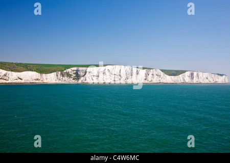 White Cliffs of Dover, an iconic view of England's coastline Stock Photo