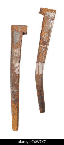 Two rusty nails Stock Photo