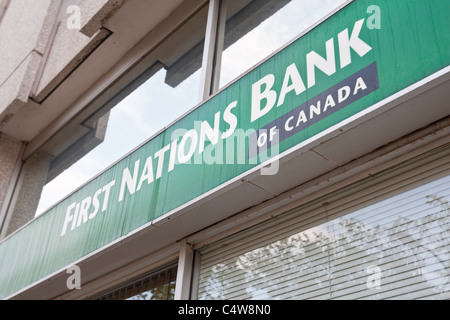 A First Nations Bank of Canada branch is pictured in Winnipeg Stock Photo