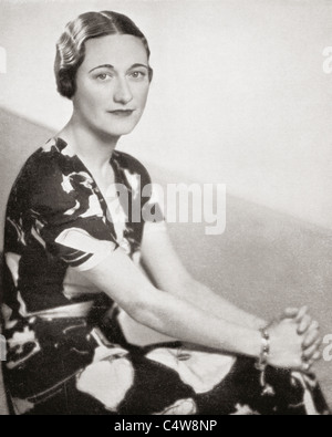 Wallis Simpson, previously Wallis Spencer, later the Duchess of Windsor, 1896 - 1986.