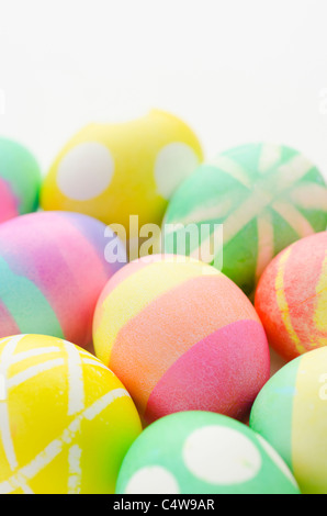 Studio shot of colorful Easter eggs Stock Photo