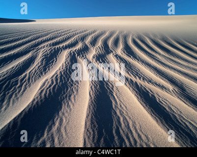 Patterns in sand after intense wind storm. Death Valley National Park, California Stock Photo