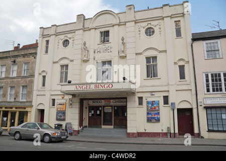 The Angel Bingo hall and cinema in Devizes, Wiltshire, England. Stock Photo