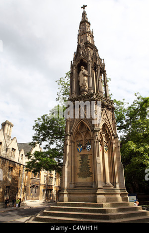 The Martyrs' Memorial in Oxford, England. Stock Photo