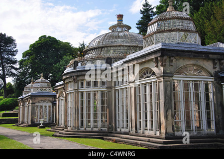 The Pavilion in The Gardens at Alton Towers Theme Park, Alton, Staffordshire, England, United Kingdom Stock Photo