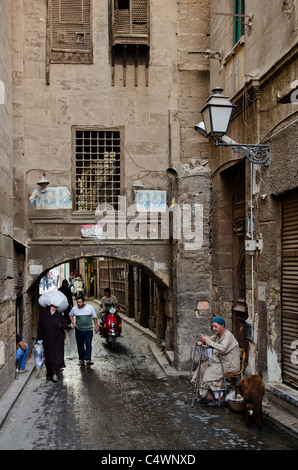 street scene in cairo old town egypt Stock Photo