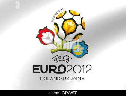 Euro 2012 logo flag symbol football Stock Photo