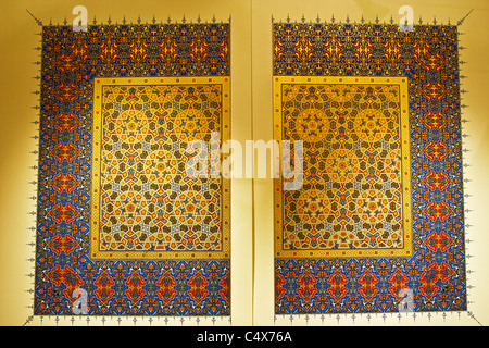 Ornamented painting of Koran extra size page Stock Photo
