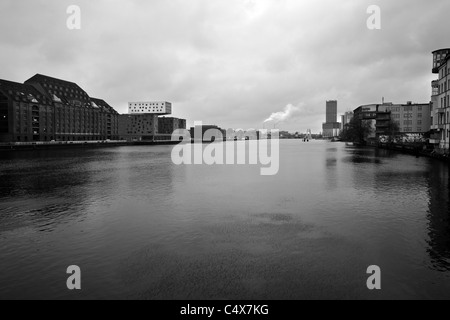 East view from Oberbaum Bridge. Berlin, Germany. Stock Photo