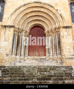 Romanesque Church of Santiago, Coimbra, Portugal Stock Photo